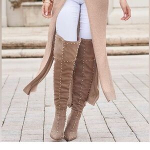 Stylish Tan Knee-High Women's Boots